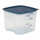 Cambro FreshPro 11.4 L (12QT) BPA-Free Square Container & Lid